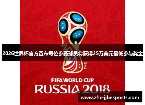 2026世界杯官方宣布每位参赛球员将获得25万美元最低参与奖金