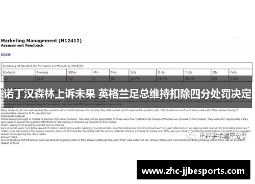 诺丁汉森林上诉未果 英格兰足总维持扣除四分处罚决定